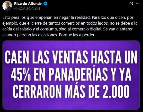 Dirigentes de distintos sectores políticos alertan sobre la fuerte caída del consumo
