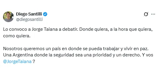 X Santiilli debate