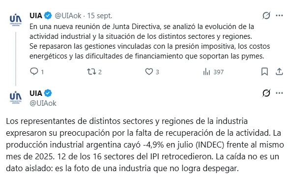 UIA en X.