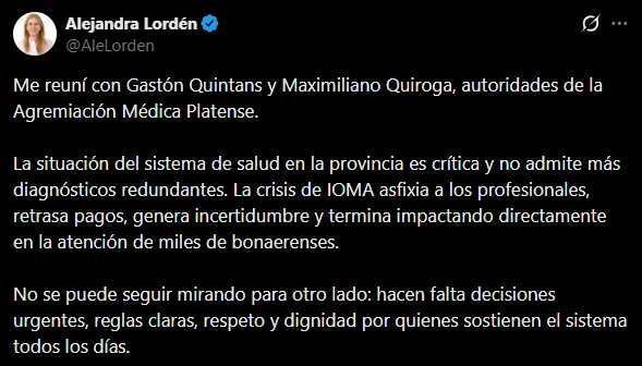 Lordén en X