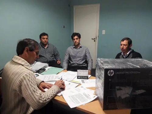 Harispe firmó convenio por colocación de semáforos con la UTN