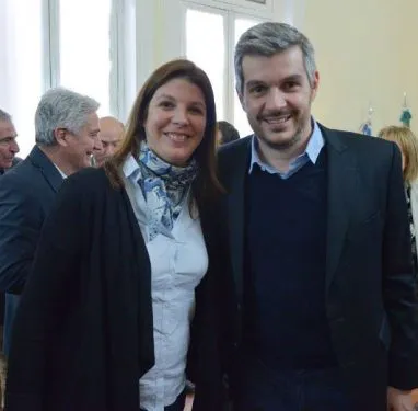 Antinori con Marcos Peña de campaña en Bahía