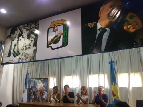 Amado Boudou llegó a La Plata y habló de "los presos políticos de Macri"