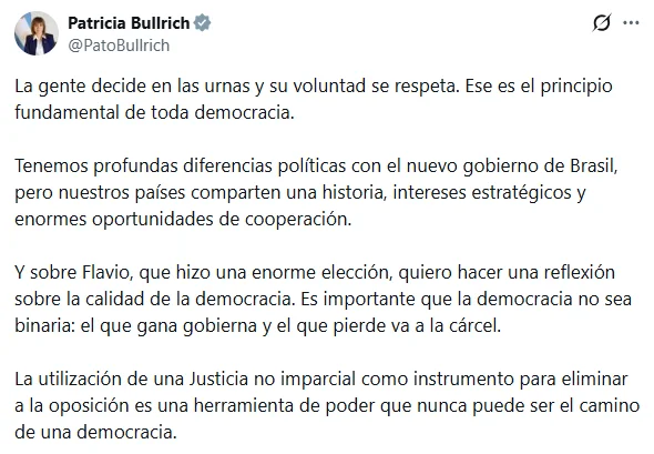 Bullrich en X.