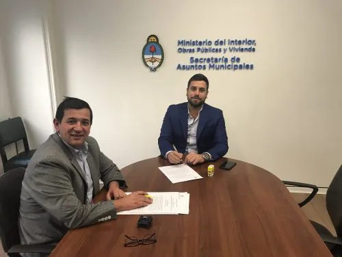 Pacheco firmó importante convenio con el Ministerio del Interior