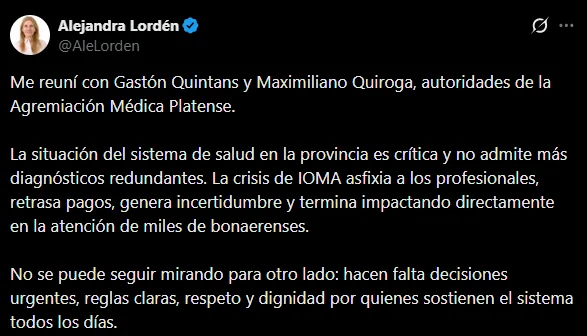 La diputada Lordén se reunió con autoridades de la AMP para analizar la situación del sector