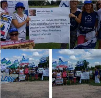 En medio del conflicto docente, Cambiemos eligió un Castillo para reunión partidaria
