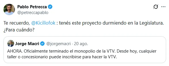 Petrecca en X.