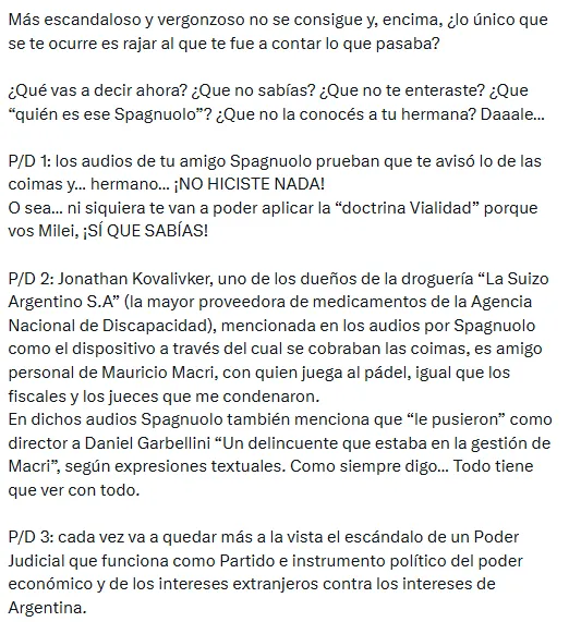 Cristina Kirchner X 2