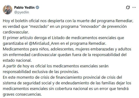 Yedlin en X.