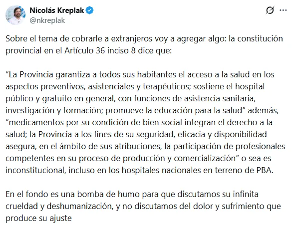 Kreplak en X.
