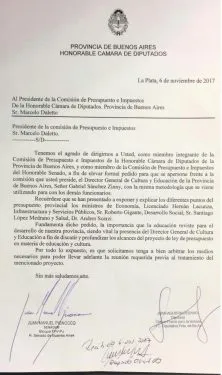 El FpV quiere que Sánchez Zinny explique el proyecto del Presupuesto