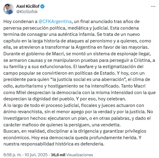 Kicillof Axel X Cristina