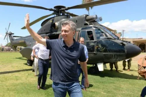 Mauricio Macri inaugura obras en San Luis