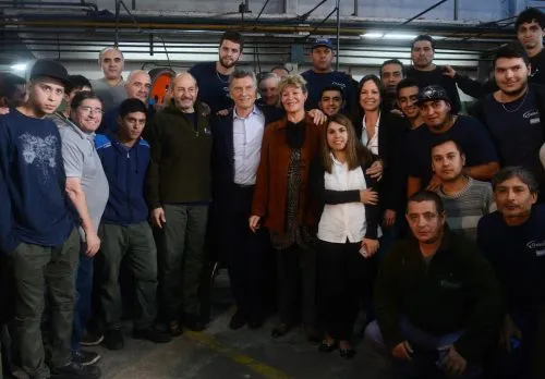 Macri volvió al conurbano y visito una cooperativa