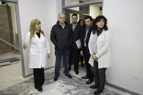 Grindetti y Ortiz supervisaron obras en Lanús