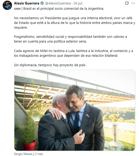 Guerrera en X.