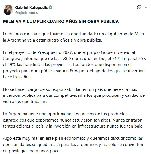 Katopodis en X.