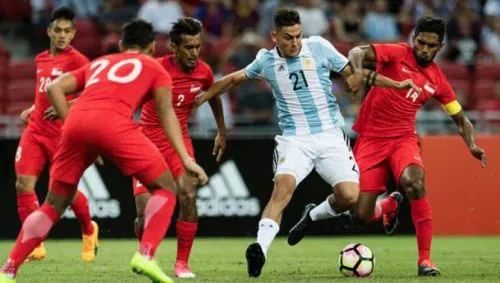 La Selección goleó a Singapur