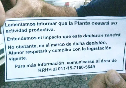 Baradero: Cae Atanor una fuente de trabajo clave para la ciudad