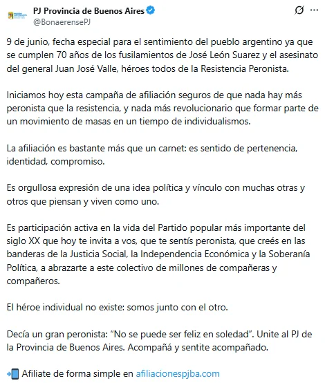 Kicillof abre el padrón del PJ bonaerense y sale a buscar músculo para 2027.