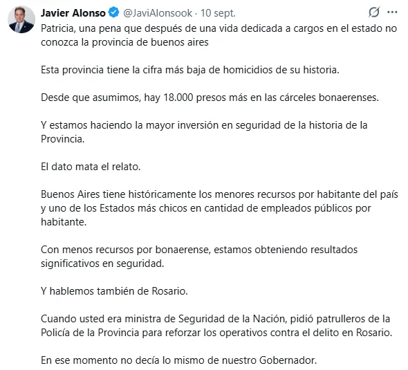 Inseguridad y fuego cruzado: Nación y Provincia se disputan responsabilidades.