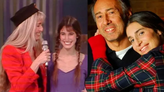 Romina Yan y sus padres