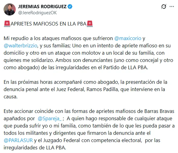 Rodríguez en X