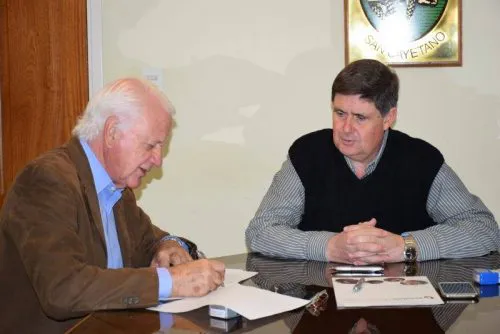 Gargaglione firmó importante convenio