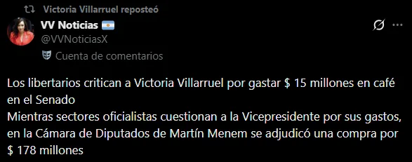 El contraataque de Villarruel y el foco en Diputados