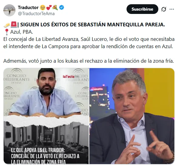 concejal libertario votó contra su bloque