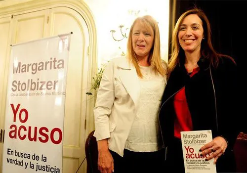 Stolbizer presentó el libro "Yo acuso" junto a Vidal y Massa