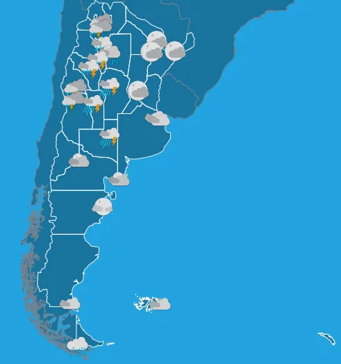 Pronóstico del SMN para el miércoles 23 a la mañana