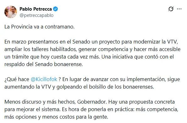 Petrecca en X.