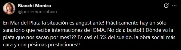 Afiliados marplatenses reclaman a la obra social
