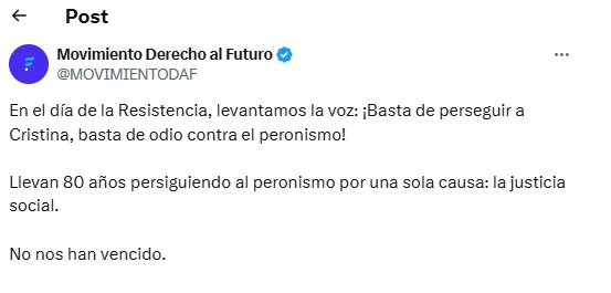 Movimiento Derecho al Futuro Cristina