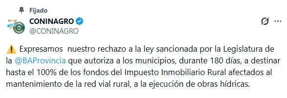 Coninagro en X.