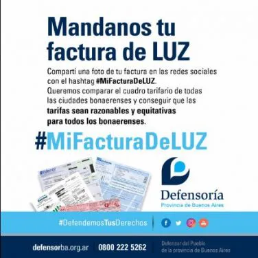 Lanzan la campaña #MiFacturaDeLuz