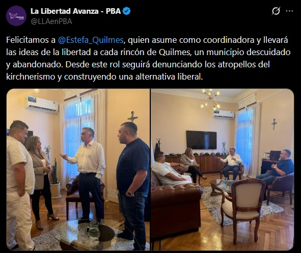 La concejal Albasetti asumió como coordinadora de LLA en Quilmes