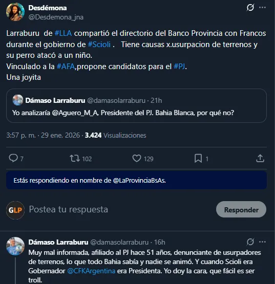 Dámaso Larraburu en X