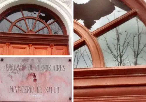 Balearon el edificio del Ministerio de Salud provincial