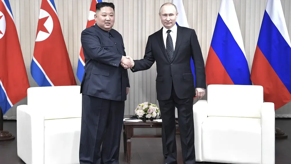 Kim Jong-un junto a Putin.