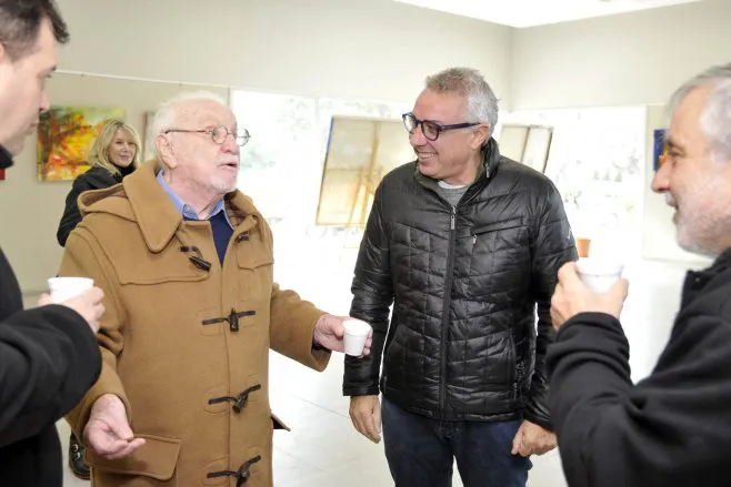 Julio Zamora y Pepe Soriano visitaron el cine teatro municipal de Benavidez