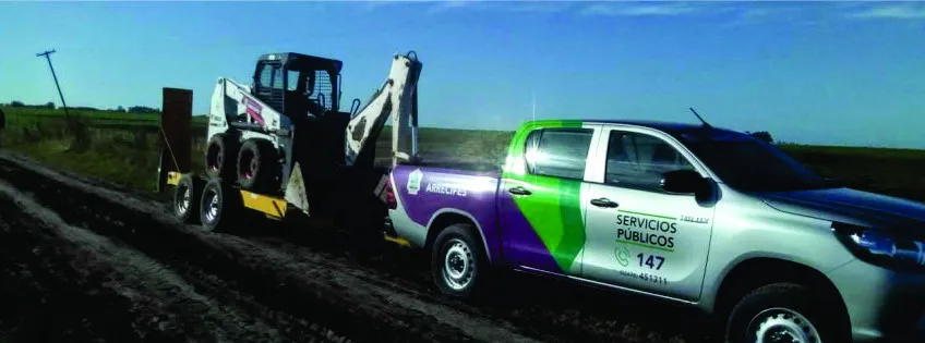 Olaeta avanza con obras en escuelas y caminos