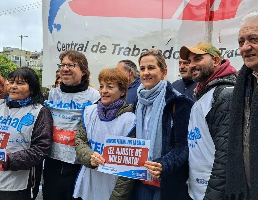 Suteba dijo presente en la Marcha Federal por la Salud