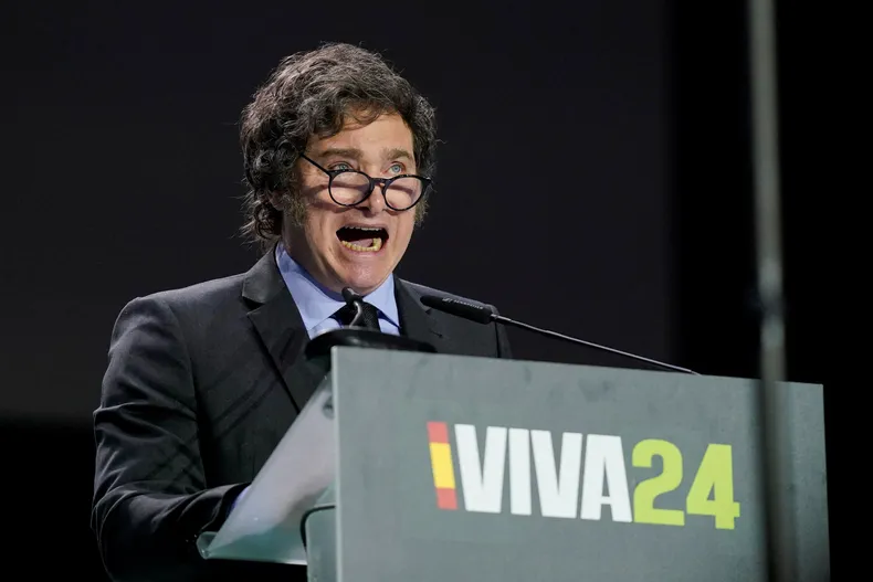 Milei en España.