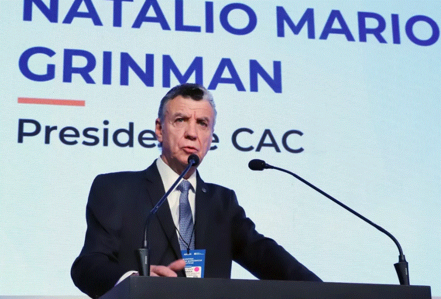 Natalio Mario Grinman, titular de la Cámara de Comercio.