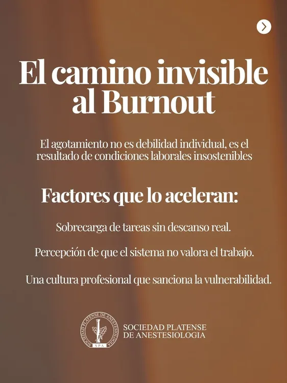 El mensaje de la Sociedad Platense de Anestesiología