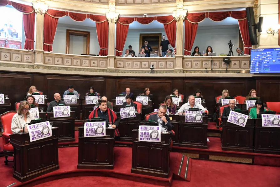 Bloque Fuerza Patria en el Senado bonaerense.
