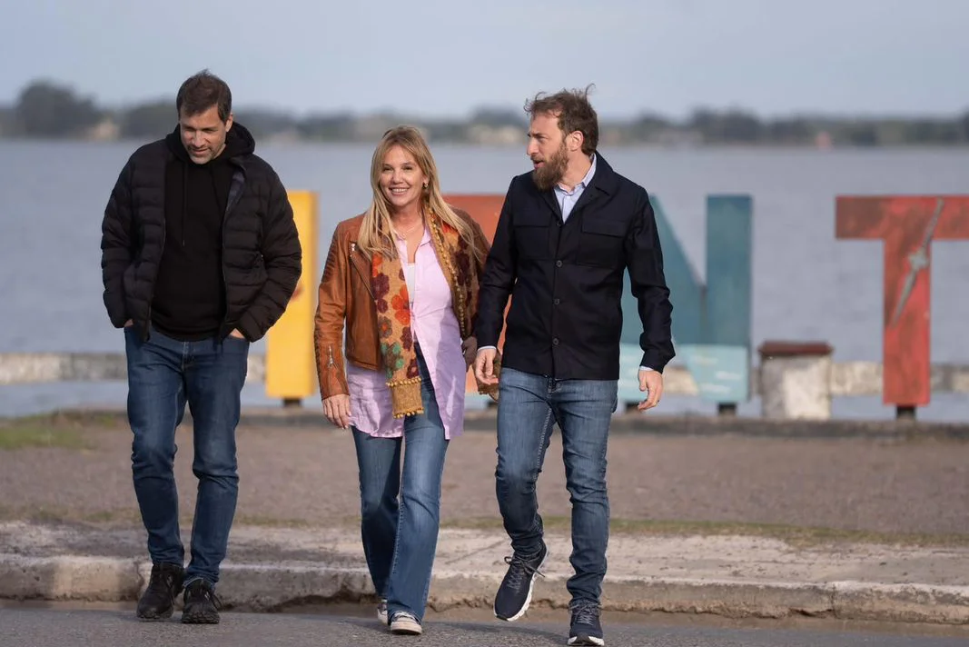 Federico Otermin con Marcela Basualdo en Monte